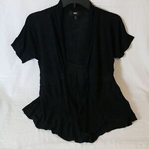 Mossimo Open Front Basic‎ Black Sweater